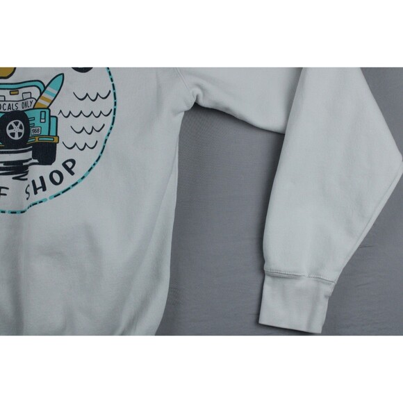 Blue 84 Nomad Surf Shop Sweater XS White Large Logo Back Sweater Surfing Beach - Picture 12 of 16